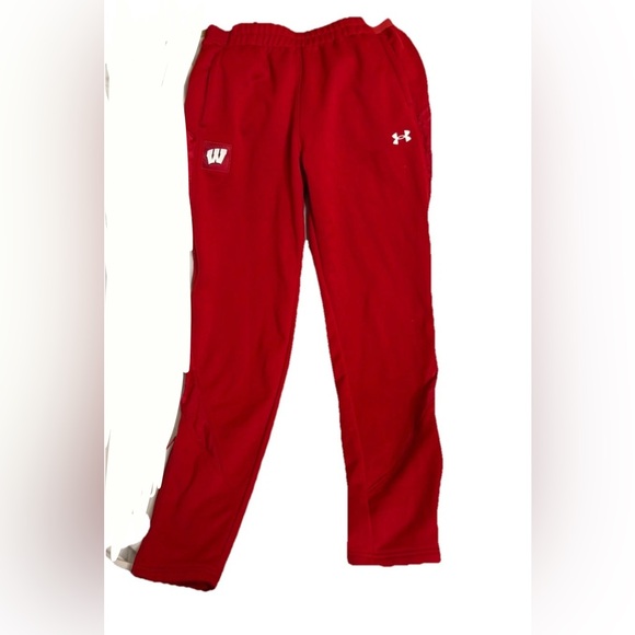 Under Armour Other - University of Wisconsin Badgers Under Armour Red Sweatpants Men's S